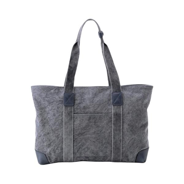 豊岡鞄（認定商品・FEEDBAG）豊岡製・神鍋山火山灰染め（松煙炭入り） 8号帆布・横型トートバッグ...