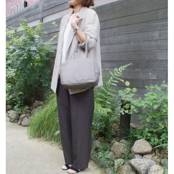 〔FOLNA RD〕ソフトレザーフロントポケットボストンバッグ・fo-083351