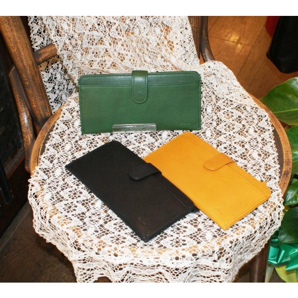 Folna(フォルナ)(日本製）olive numeレザー製 　ソフト牛革製 　札入れ長財布    ...