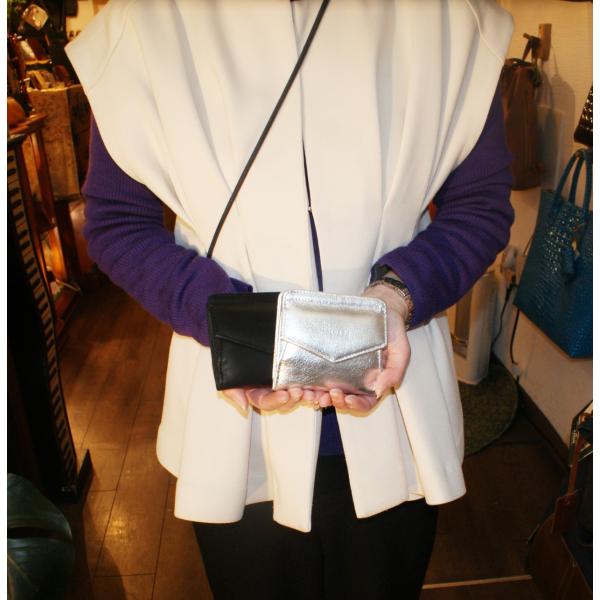 Folna（フォルナ）FOLNA RD ソフトレザー/ホイルレザー エンべロープ二つ折り財布　fo-...