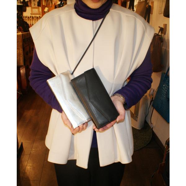 Folna（フォルナ）FOLNA RD ソフトレザー/ホイルレザー エンべロープカブセ長財布　fo-...