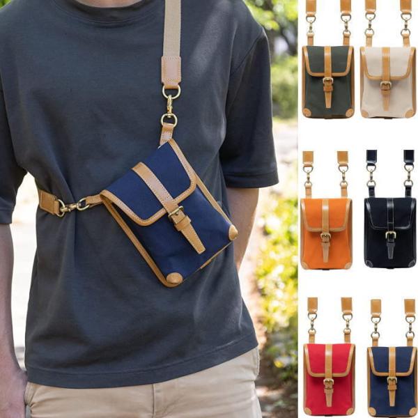 【コンパクト カジュアル】INNFITH RAISE 2WAY帆布スコッシュ 帆布 サコッシュ 旅行...