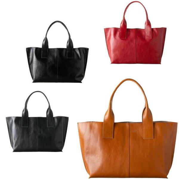 [イマイバッグ] GENOVA 日本製 本革 トートバッグ ハンドバッグ ショルダーバッグ シンプル...