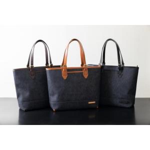 （日本製）INNFITH 牛革附属・デニム、ビジネストートバッグ　in-55731