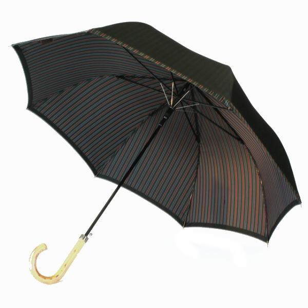 (Tie シリーズ)【紳士雨傘】槙田商店　長傘（日本製）甲州織 ビジネスシーンに寄り添った大人の雨傘...