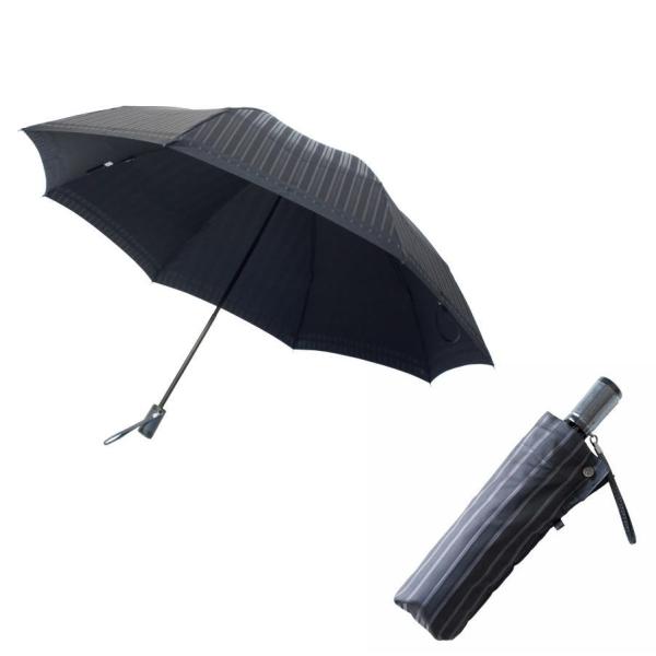 (Tie シリーズ)【紳士雨傘】槙田商店　折りたたみ傘（日本製）甲州織 ビジネスシーンに寄り添った大...