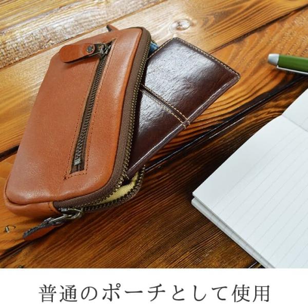 BLAZER CLUB（ブレザークラブ）牛革ベルトポーチ【日本製・豊岡製】　no-25898