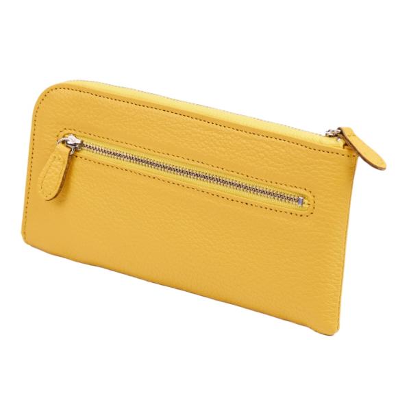 （金運・総黄色・財布）アドリアレザー(イタリア“マストロット社)ウォレットポーチ（日本製） re-4...
