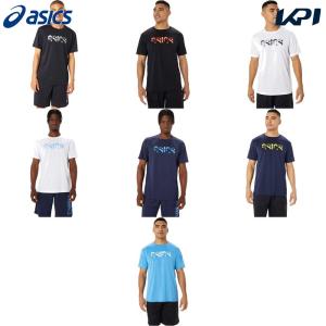 アシックス asics フィットネスウェア メンズ   アシックスヘックスグラフィックドライ半袖シャツ 2031E494 2024SS｜kpi24