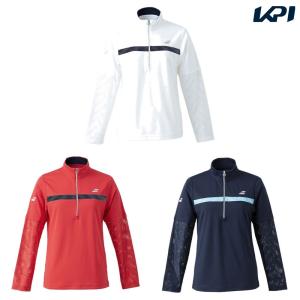 「ポスト投函便で送料無料」バボラ Babolat テニスウェア レディース PURE LONG SLEEVE SHIRT ハーフジップロングスリーブシャツ BWG2326 2022SS｜kpi24