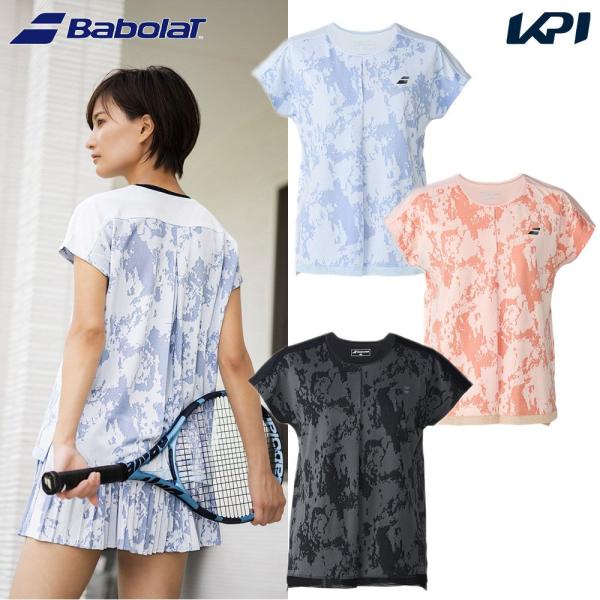 バボラ Babolat テニスウェア レディース PLAY SHORT SLEEVE SHIRT L...