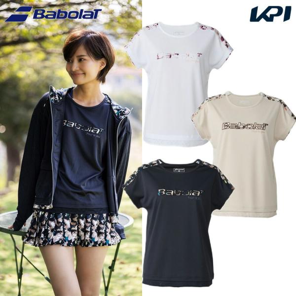 バボラ Babolat テニスウェア レディース PLAY SHORT SLEEVE SHIRT L...