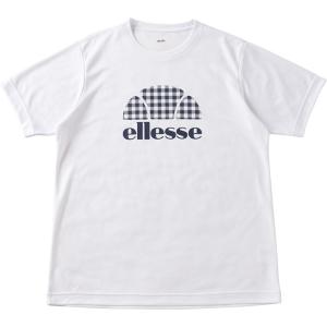 エレッセ Ellesse テニスウェア メンズ ショートスリーブプラクティスハーフボールクルー EM08116-WG 2018SS｜kpi24