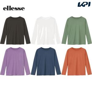 エレッセ Ellesse テニスウェア メンズ   skinshell Warm  Crew Neck Shirt EM723362 2023FW｜kpi24