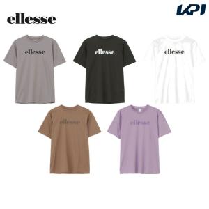 エレッセ Ellesse テニスウェア ユニセックス ハイゲージショートスリーブロゴティ EU123104 2023FW｜kpi24