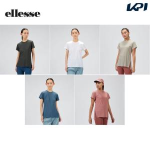 エレッセ Ellesse テニスウェア レディース ４ＷＡＹストレッチロングレングスショートスリーブシャツ EW023103 2023SS｜kpi24