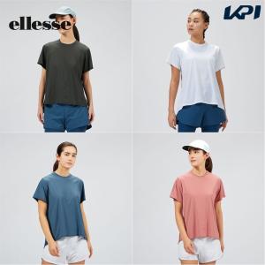 エレッセ Ellesse テニスウェア レディース ハイブリッドショートスリーブシャツ EW023106 2023SS｜kpi24