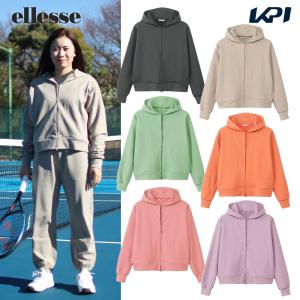 エレッセ Ellesse テニスウェア レディース   コンフォートフルジップフーディ EW323320 2023SS｜kpi24