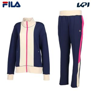 フィラ FILA テニスウェア レディース   「上下セット」トラックジャケット FBM5057＋パンツFBM5058 KPI限定モデル FBM5057-FBM5058 2023FW 『即日出荷』｜kpi24