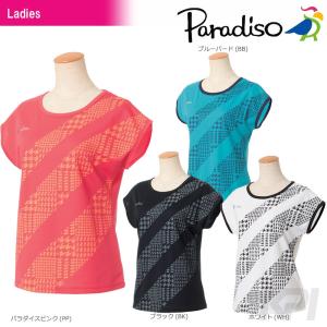 PARADISO パラディーゾ 「レディース半袖ゲームシャツ ICL03A」テニスウェア「2017FW」｜kpi24