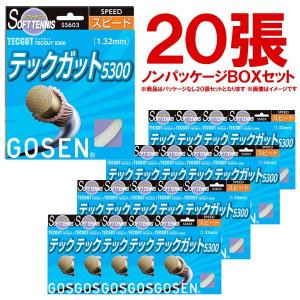 「ノンパッケージ・20張セット」GOSEN ゴーセン 「テックガット5300　ボックス」SS603NA20Pソフトテニスガット ストリング ガット ス｜kpi24