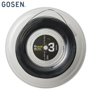 ゴーセン GOSEN 硬式テニスガット・ストリング  G-SPIN3 16l 220mロール ジー・スピン3 16L ロールガット TSGS302｜kpi24