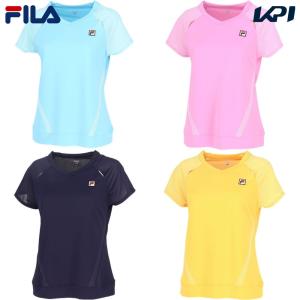 フィラ FILA テニスウェア レディース   ゲームシャツ VL2834 2024SS｜kpi24