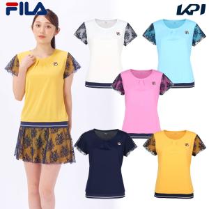 フィラ FILA テニスウェア レディース   ゲームシャツ VL2839 2024SS｜kpi24