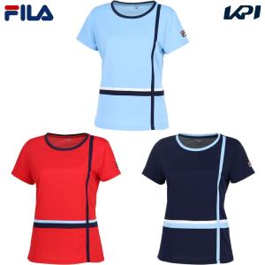 フィラ FILA テニスウェア レディース   ゲームシャツ VL2860 2024SS｜kpi24