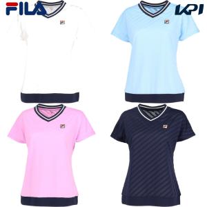 フィラ FILA テニスウェア レディース   ゲームシャツ VL2864 2024SS｜kpi24