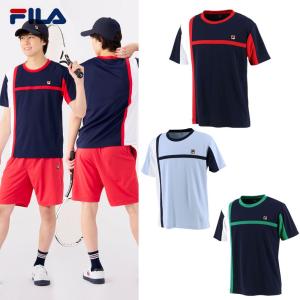 フィラ FILA テニスウェア メンズ ゲームシャツ VM5565 2022SS｜kpi24