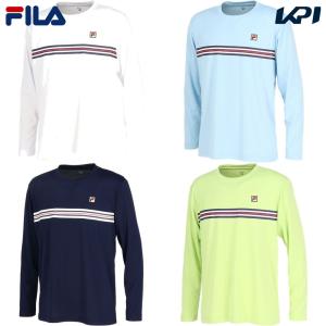 フィラ FILA テニスウェア メンズ   ロングスリープシャツ VM5696 2024SS｜kpi24
