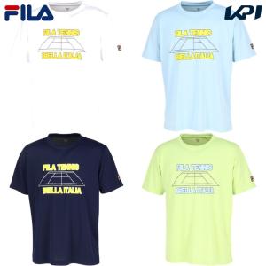 フィラ FILA テニスウェア メンズ   グラフィックTシャツ VM5697 2024SS｜kpi24