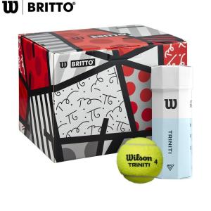 ウイルソン Wilson テニステニスボール  BRITTO TRINITIトリニティ ロメロ・ブリットモデル 3球入 1箱=12缶 36球  WR8204101001『即日出荷』｜kpi24