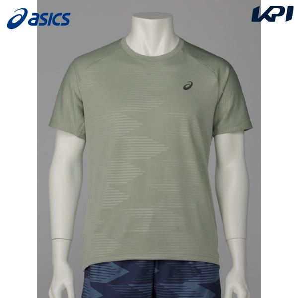 アシックス asics ランニングウェア メンズ   グラフィックエンボスショートスリーブトップ 2...