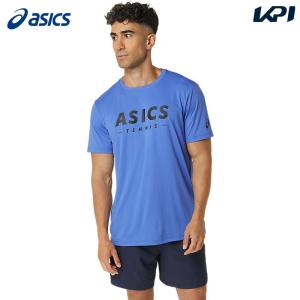 アシックス asics テニスウェア メンズ   ドライプリント半袖シャツ 2041A259-- 2024SS｜kpi