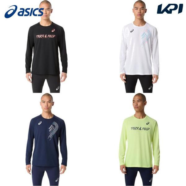 アシックス asics 陸上ウェア メンズ   トラックグラフィック長袖シャツ 2091A760 2...