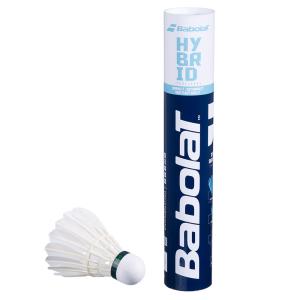 バボラ Babolat バドミントン シャトルコック ハイブリッドシャトルコック HYBRID SHUTTLE 1ダース 551028｜KPI