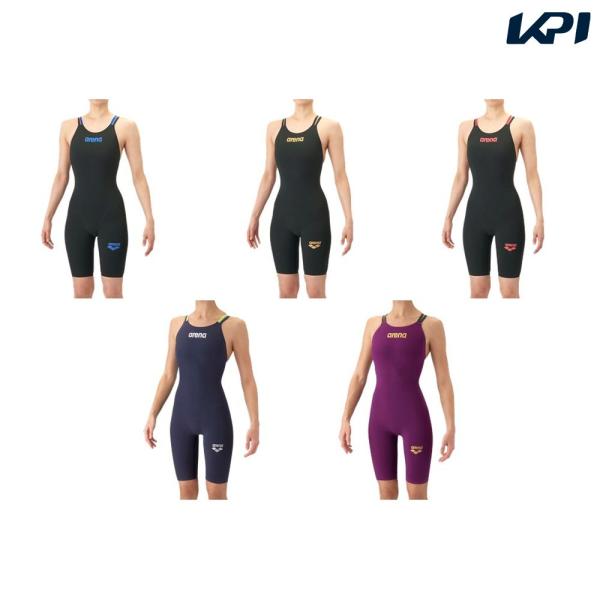 アリーナ ARENA 水泳水着 レディース   レーシングワンピーススパッツ オープンバック・ハーフ...