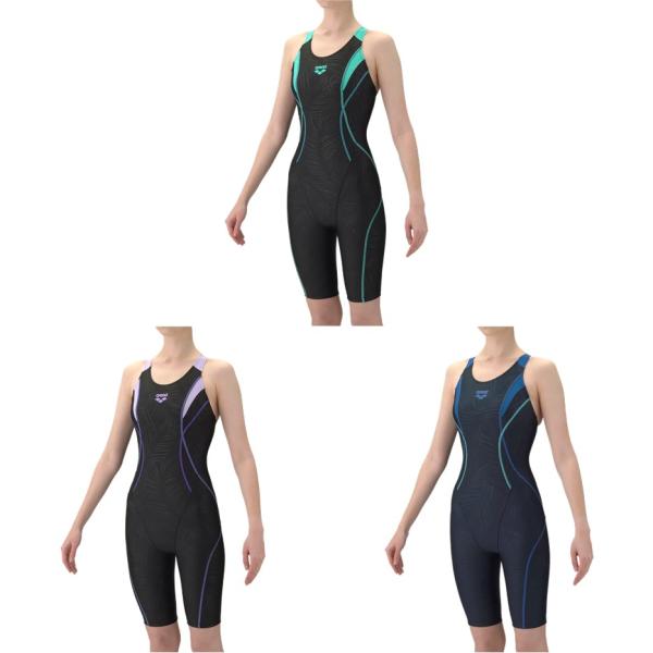 アリーナ ARENA 水泳水着 レディース   フィットネスワンピーススパッツ オープンバック・ハー...