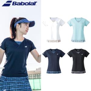 バボラ Babolat テニスウェア レディース PURE SHORT SLEEVE SHIRT ゲームシャツ BWG2328 2022SS