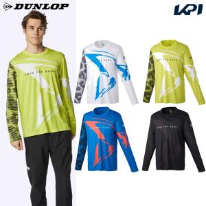 ダンロップ DUNLOP テニスウェア ユニセックス LONG SLEEVE T-SHIRT ロングスリーブシャツ DAL-8303 2023SS｜kpi