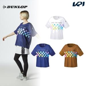 ダンロップ DUNLOP テニスウェア レディース   オーバーサイズTシャツ DAL-8420W 2024SS｜kpi