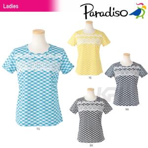PARADISO パラディーゾ 「レディース半袖ゲームシャツ DCL01A」テニスウェア「2016SS」｜kpi