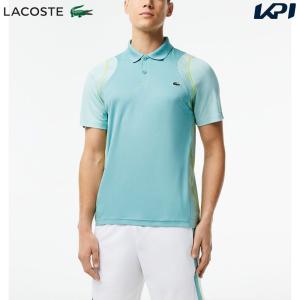 ラコステ LACOSTE テニスウェア メンズ メッシュ切り替えウルトラドライテニスポロシャツ DH5180-99-BR8 2023SS『即日出荷』｜kpi