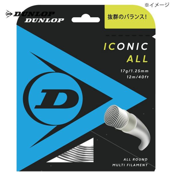 ダンロップ テニスガット・ストリング ICONIC ALL アイコニック・オール 単張 12m DS...