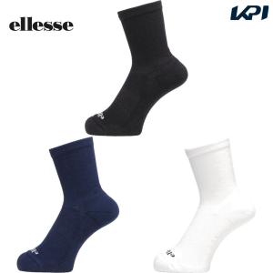 エレッセ Ellesse テニスウェア メンズ   フットサポートレギュラーレングスパイルソックス ES924180 2024SS｜kpi