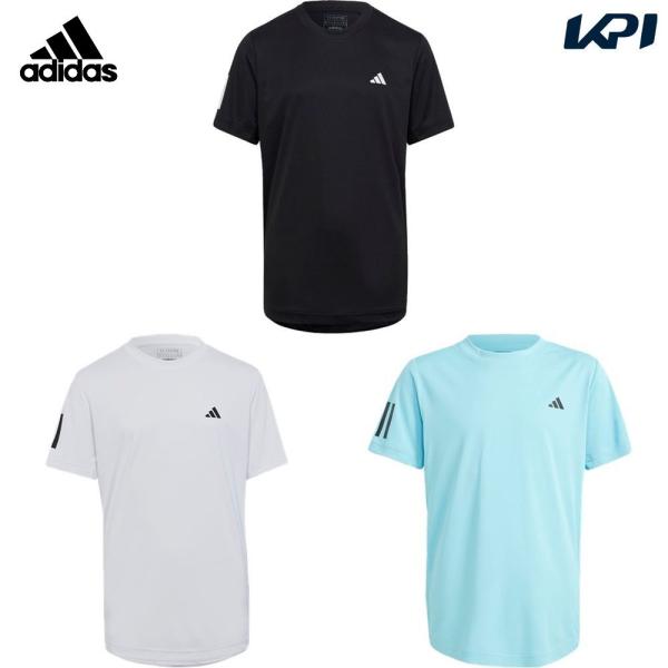 「最短当日出荷」アディダス adidas テニスウェア ジュニア スリーストライプス 半袖Tシャツ ...