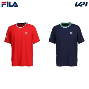 フィラ FILA テニスウェア メンズ SHORT SLEEVE ショートスリーブゲームシャツ KPI限定モデル FBM5053 2023FW 『即日出荷』