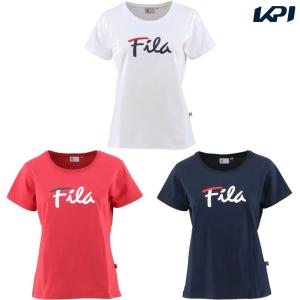 「ポスト投函便で送料無料」フィラ FILA カジュアルウェア レディース ヘリテージ クルーネックTシャツ FS3135 2022SS｜kpi